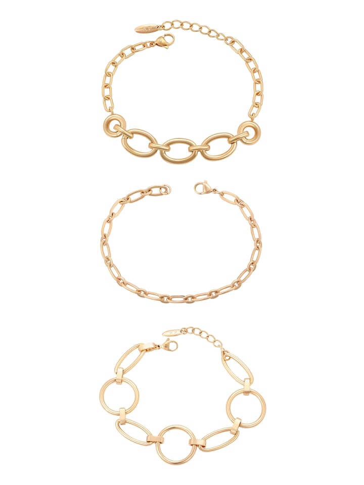 Women Bracelets Set in gold