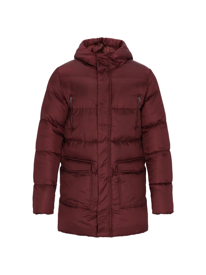 Men Parka in burgundy