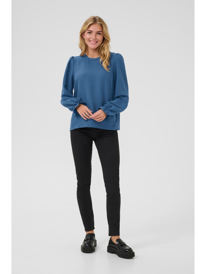Langarm-Bluse KAnita Regular fit in Ensign Blue