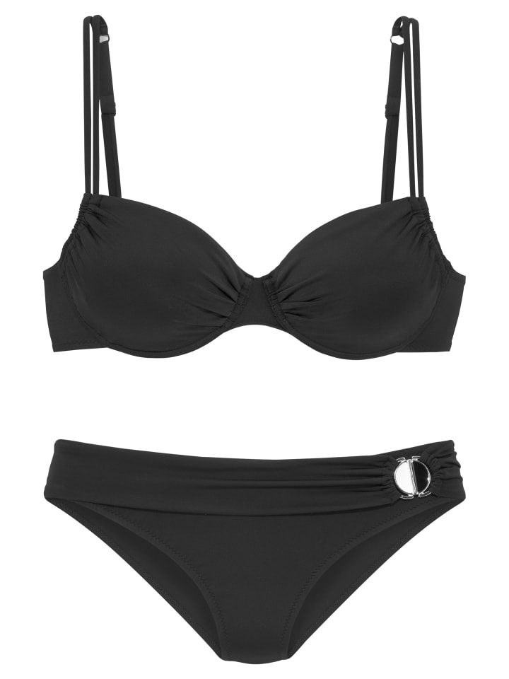 Bügel-Bikini in schwarz