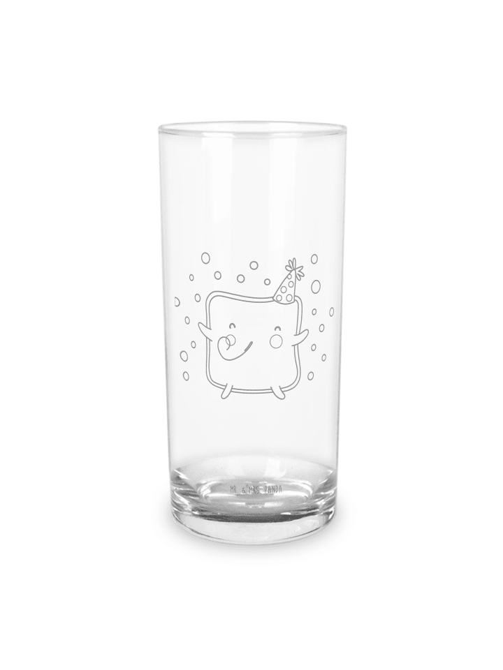 Glas Toast Party ohne Spruch in Transparent