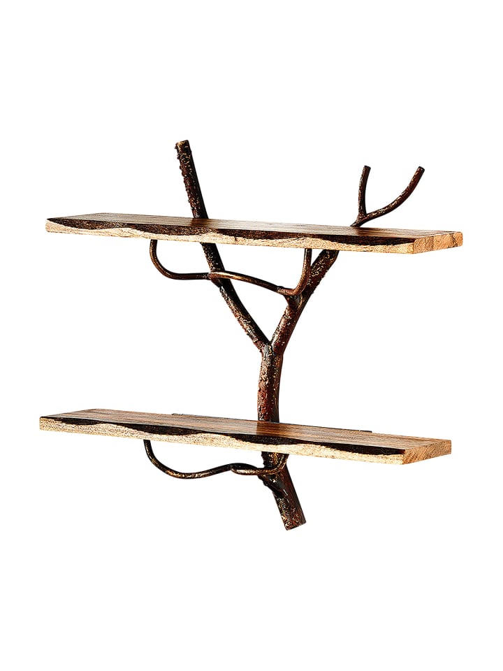 Wandregal TWIGSHELF2 in Braun