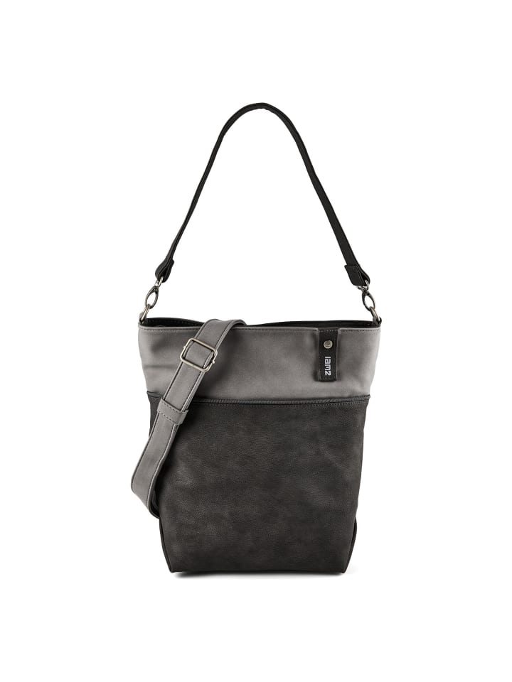 Jana Schultertasche 33 cm JANA J12 nubuk stone