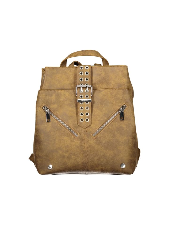 Braun Damen for Trendy Adventures Rucksack aus Polyurethan