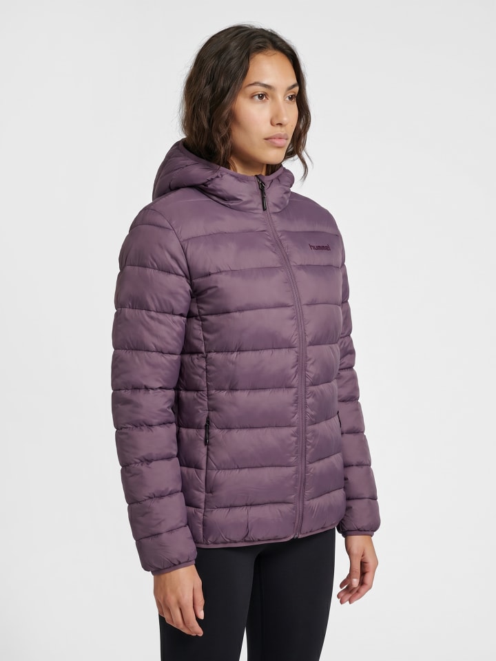 Reißverschluss Jacke Hmllightweight Damen in BLACK PLUM
