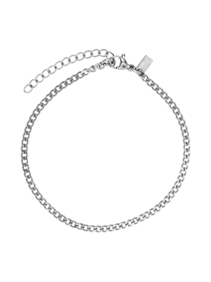 Gliederarmband für Herren Theo silberfarben poliert in silberfarben poliert
