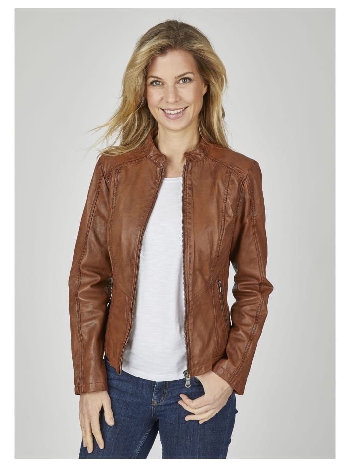 Lederjacke SEVIVIAN in Cognac