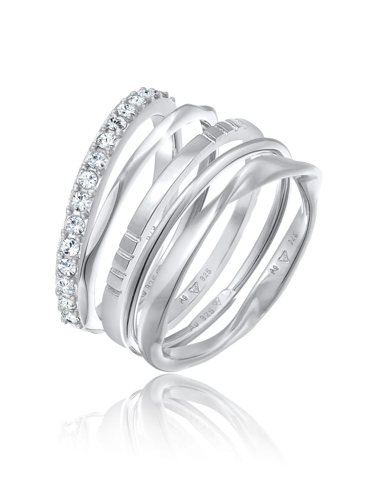 Ring 925 Sterling Silber Schmuckset in Silber