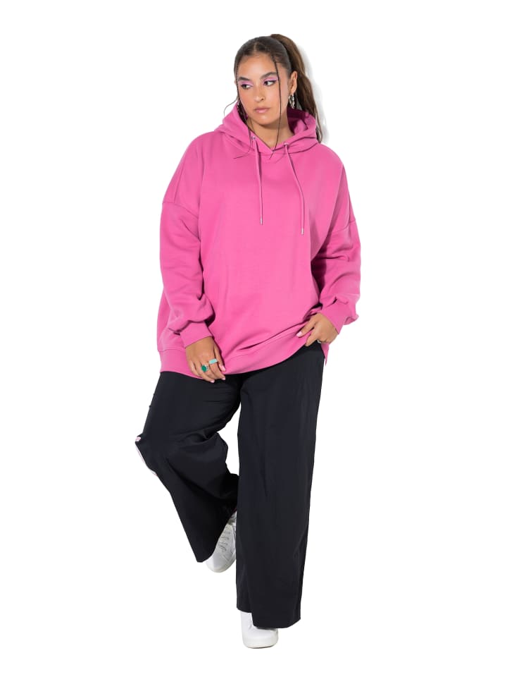Sweatshirt in dunkle rose