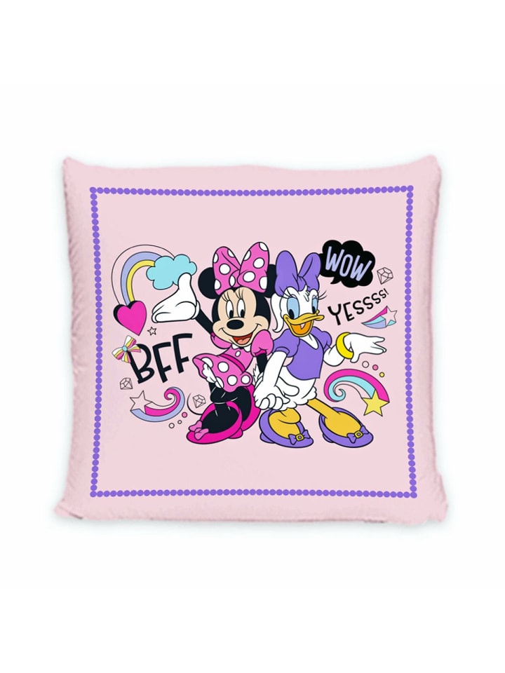 Kissen Dekokissen 40x40cm inkl. Füllung Minnie Mouse in Rosa