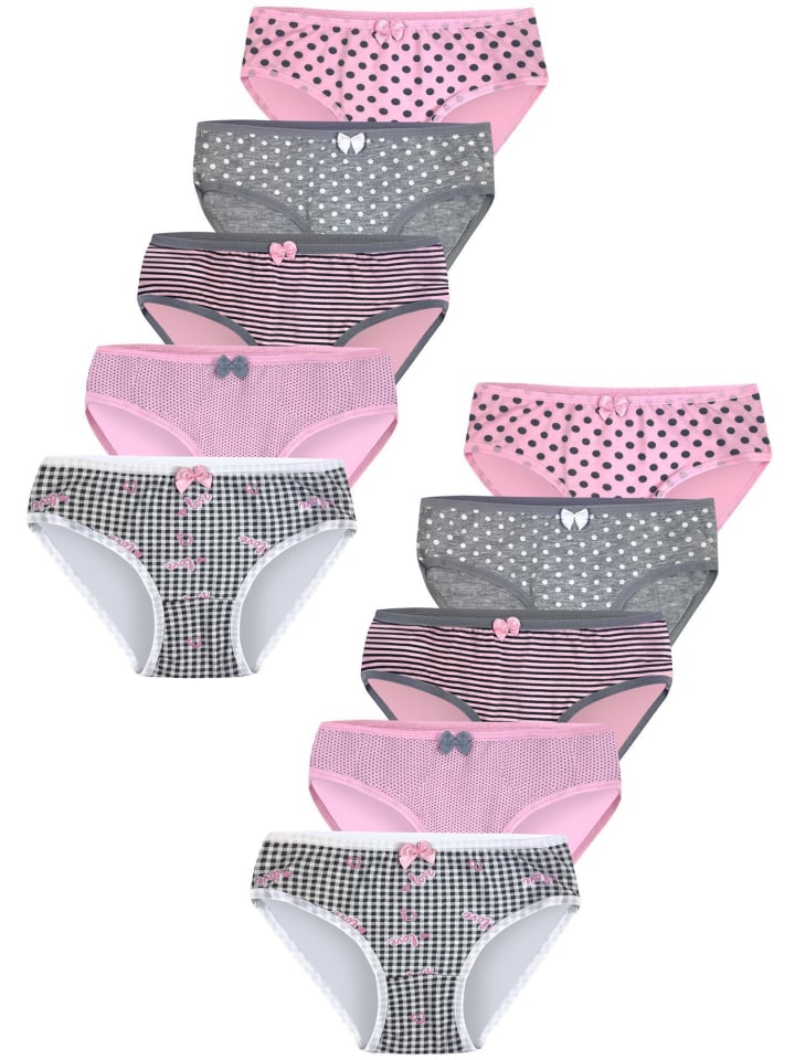 10er Set Slips - Mix - Bunt
