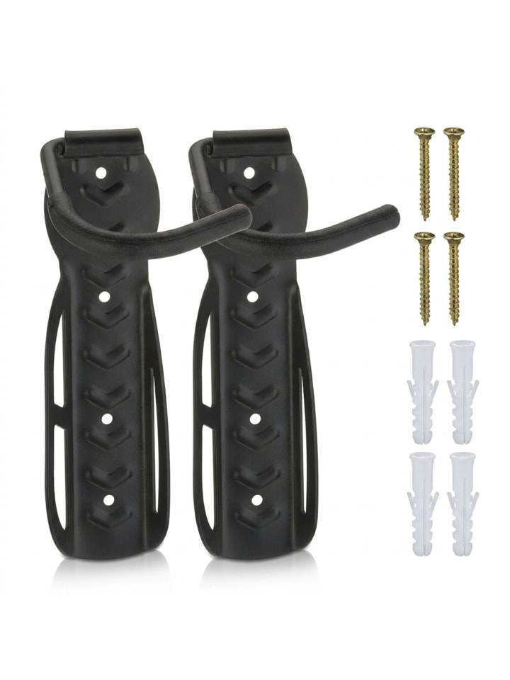 2 x Fahrrad Wandhalterung in Schwarz