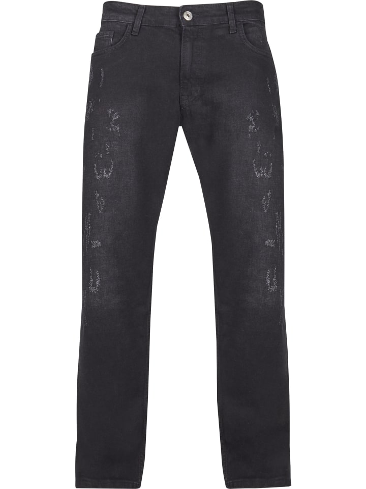Tapered Jeans in black
