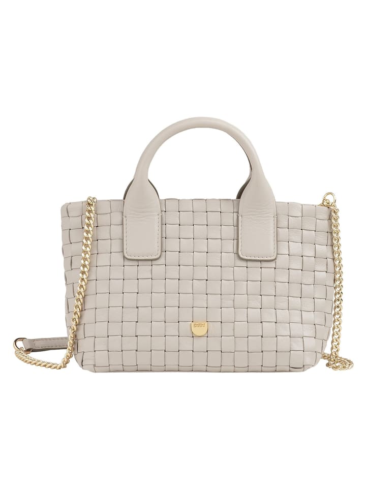 Ibiza Handtasche Leder 22 cm pearl grey