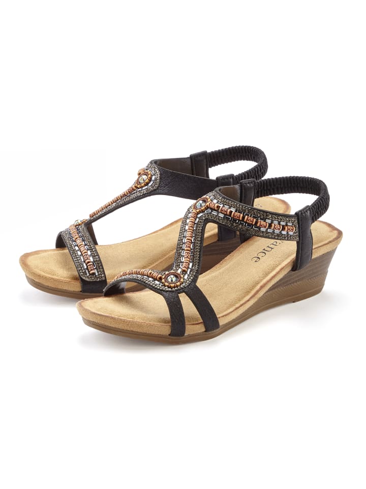 Sandalette in schwarz