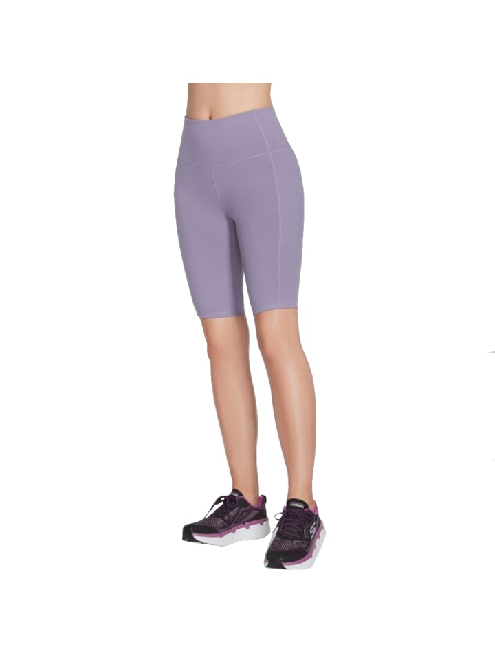 Skechers Go Walk High Waisted Bike Short in Violett