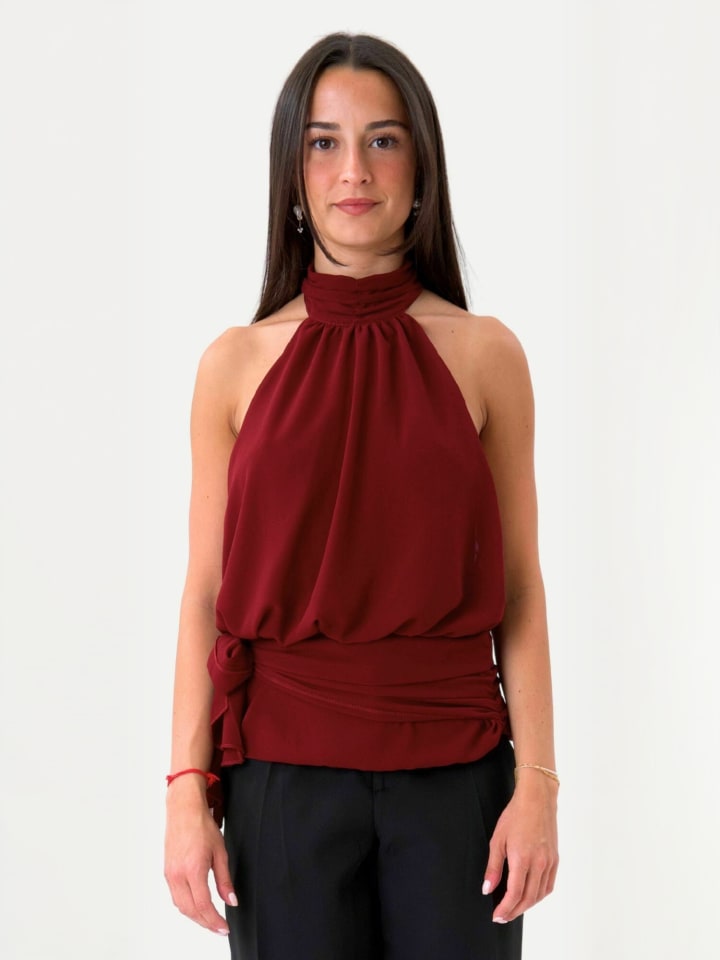 Top Claudia in Burgundy