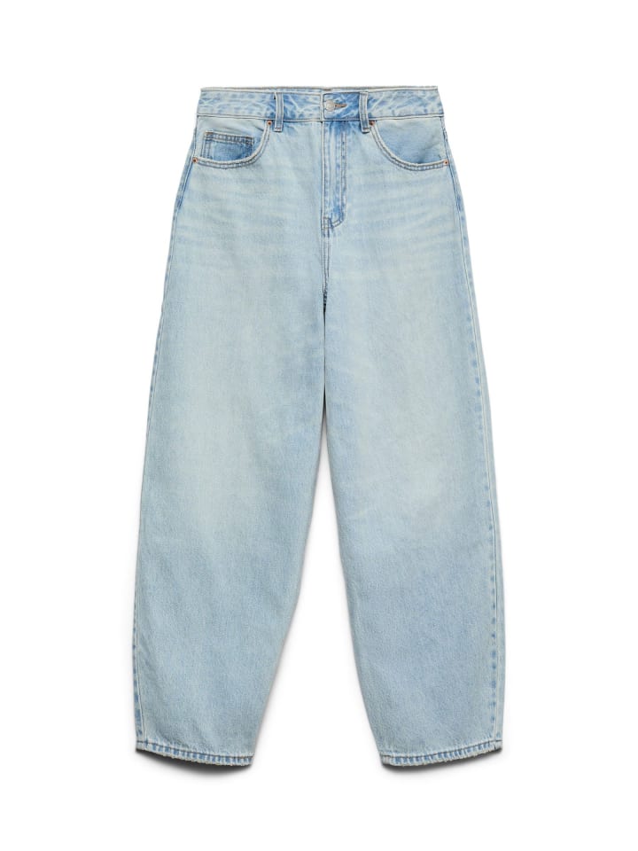 Mom Jeans in Light Blue Denim