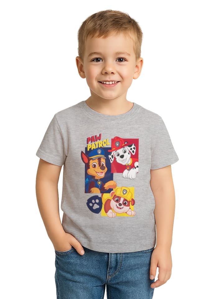 Paw Patrol T-Shirt - Super Heroes in grau