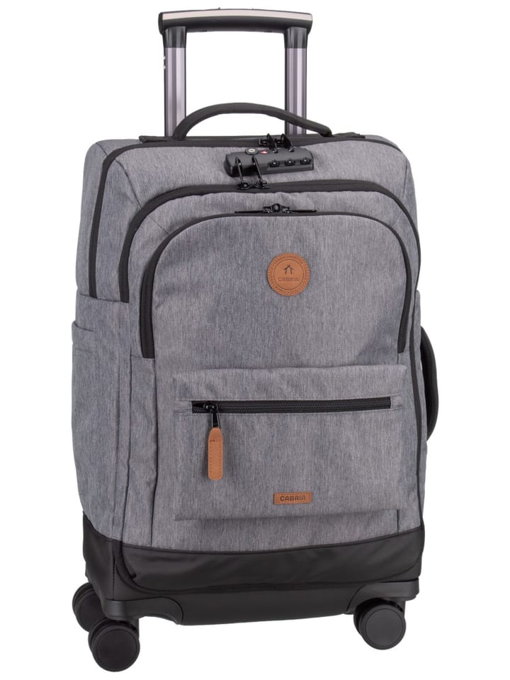 Trolley Soft Suitcase 4 Wheels Small in Getaria