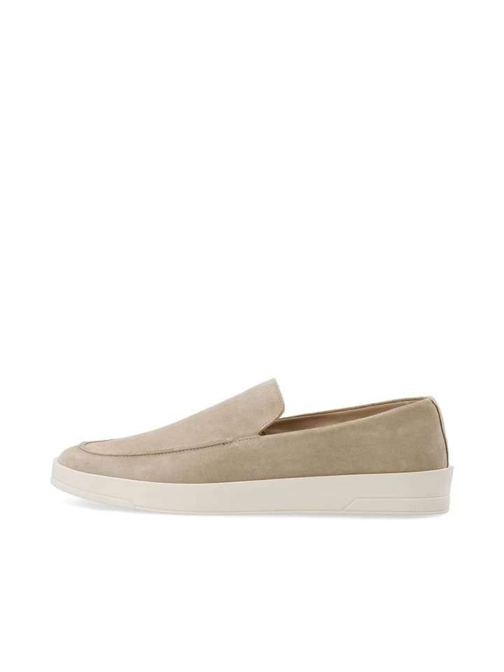 Halbschuhe aus Wildleder in Sand