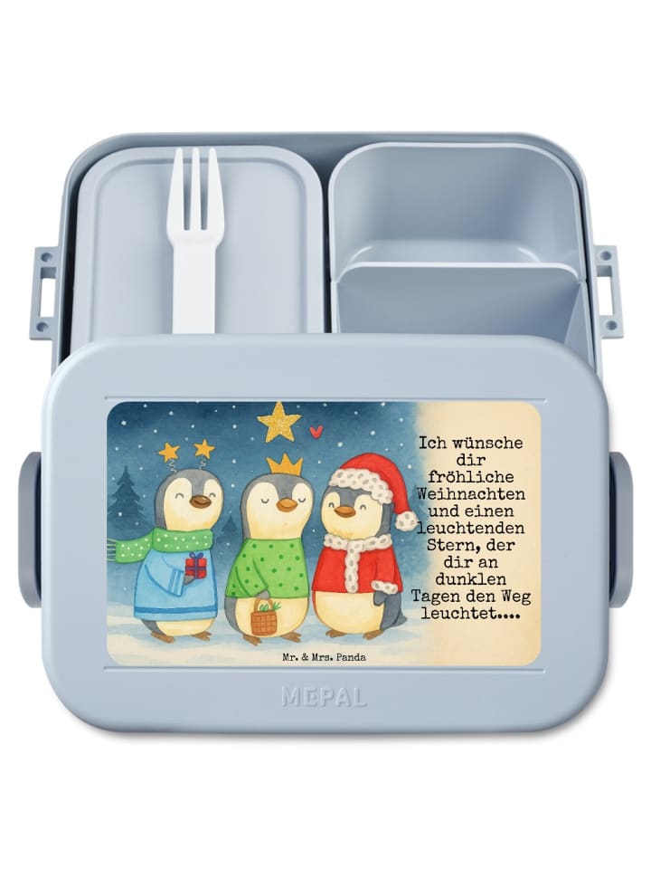 Lunch Box Winterzeit Heilige drei Könige Design... in Blau Pastell
