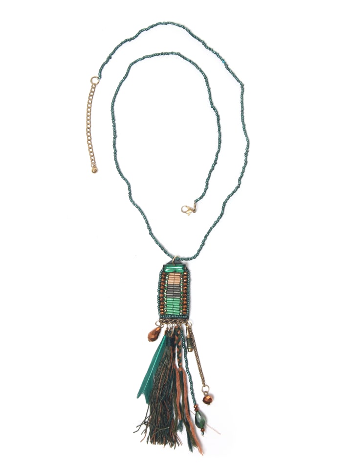 Lange Kette " Ava " in grün