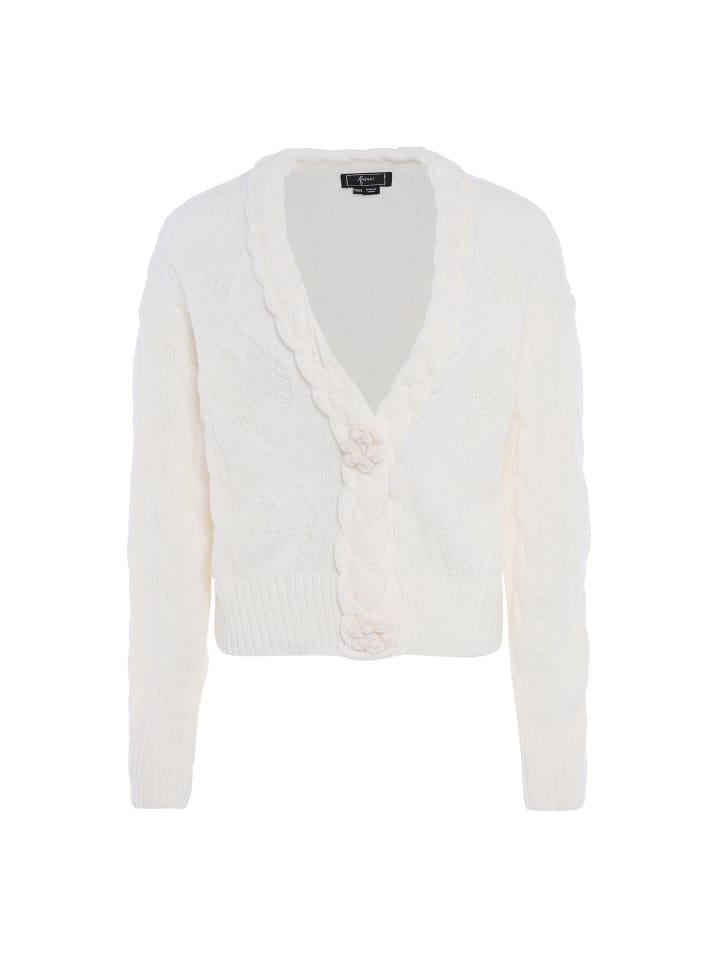 Damen Strickjacke in WOLLWEISS