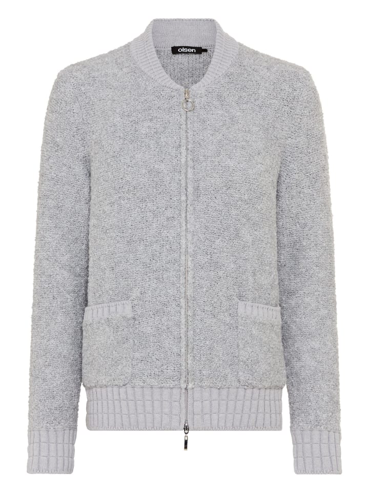 Strickjacke in Misty Grey Mel