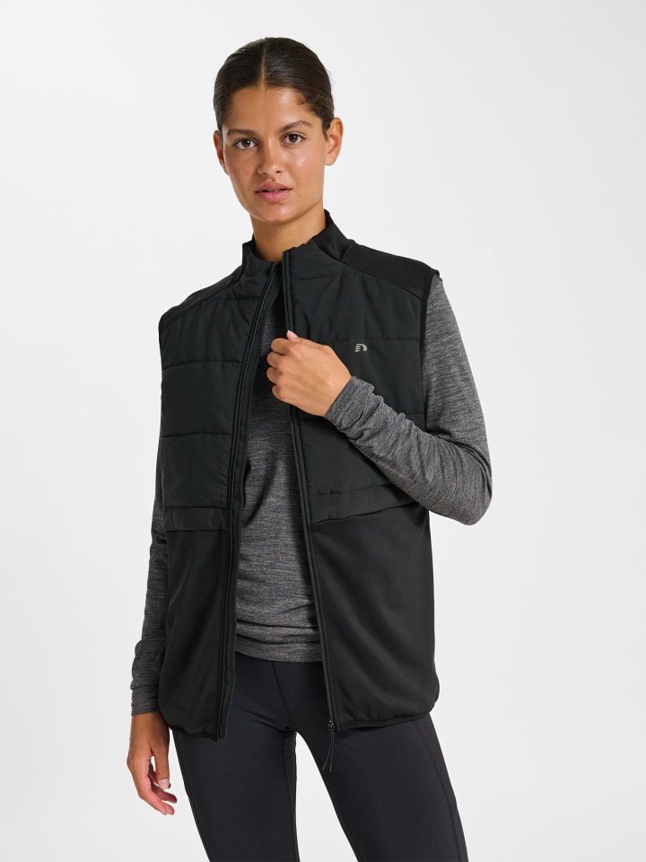 Reißverschluss Waistmantel Nwlquilted Erwachsene in BLACK