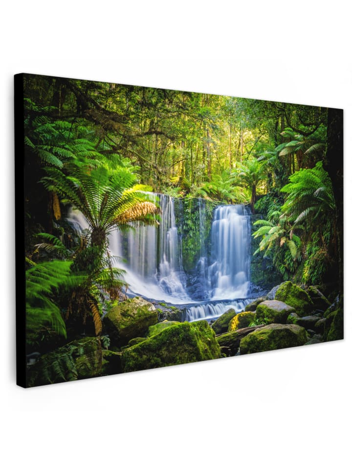 Leinwand Bilder Dschungel Wasserfall