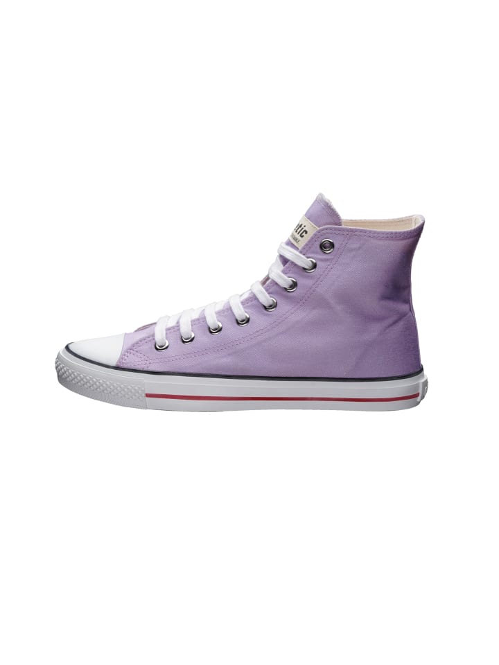 Canvas Sneaker White Cap Hi Cut in Lavenda Pink P | Just White