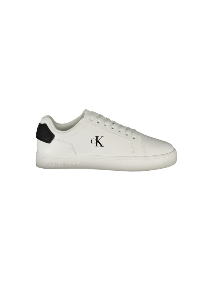 Weiß Polyurethan Herren Sneaker