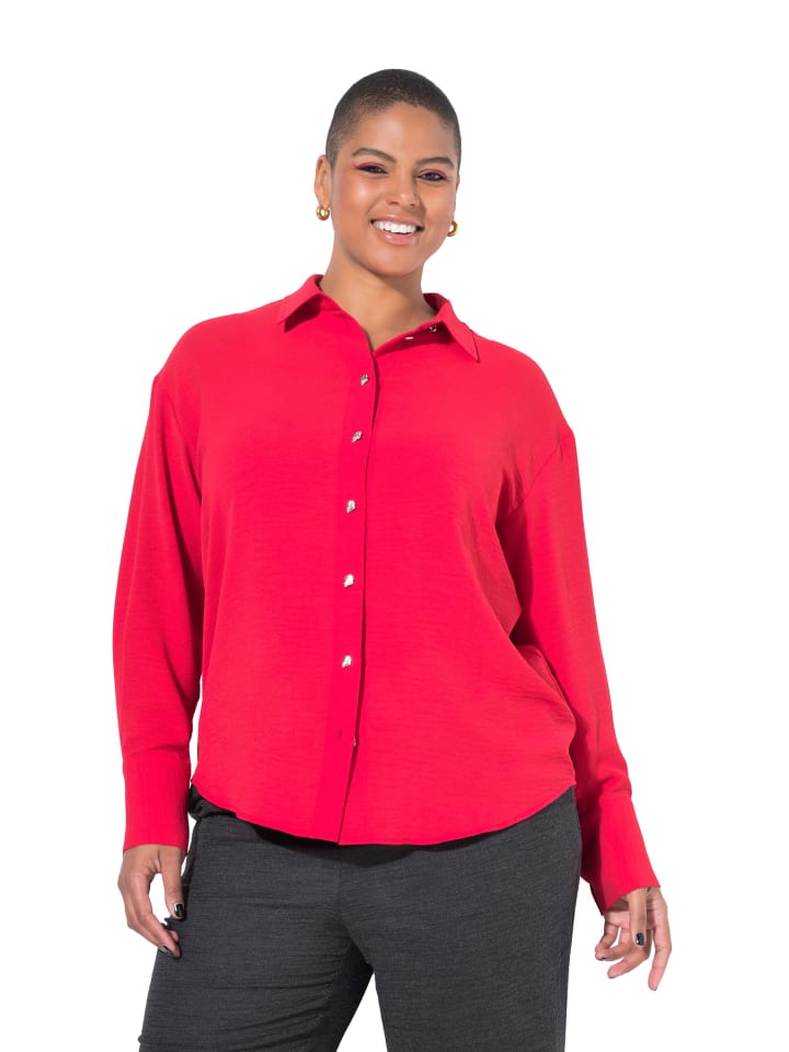 Hemdbluse in rot