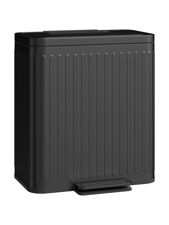 Mülleimer-45,5L x 36,5B x 51H cm-Schwarz