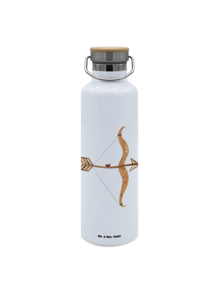 Trinkflasche Edelstahl Sternzeichen Schütze ohn... in Weiß