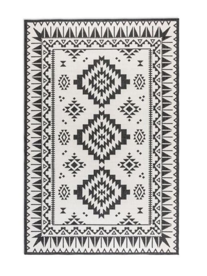 Elle Decoration Gemini In- und Outdoor Wendeteppich - schwarz