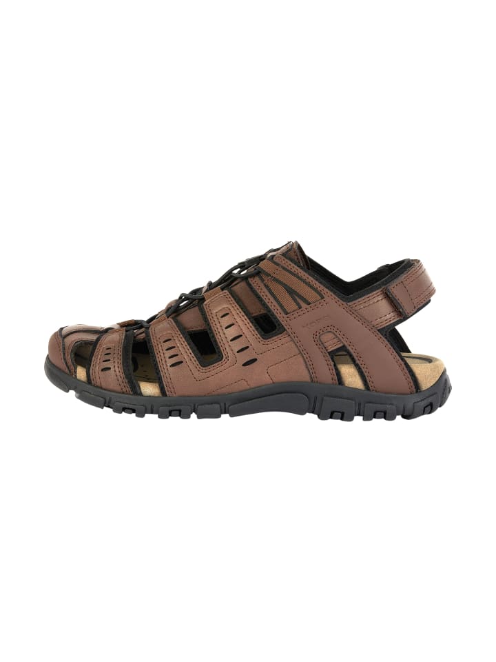Strada-Ledersandalen Braun