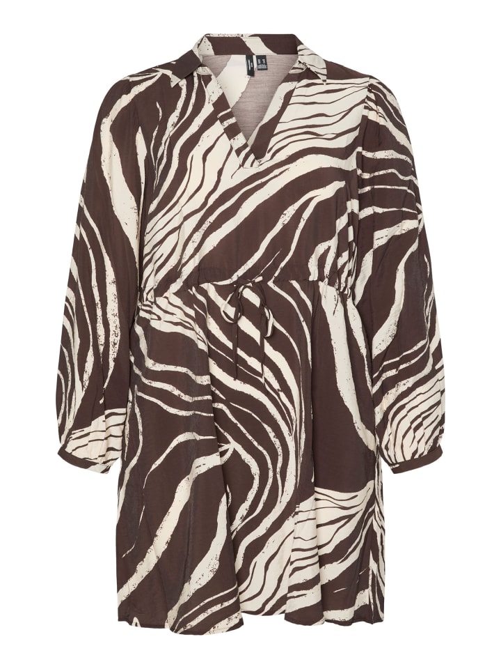 Hemdblusenkleid in Chocolate Torte