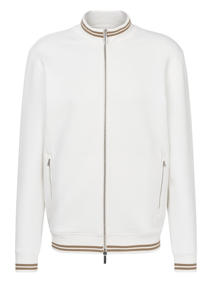 Sweatjacke in 20-ecru