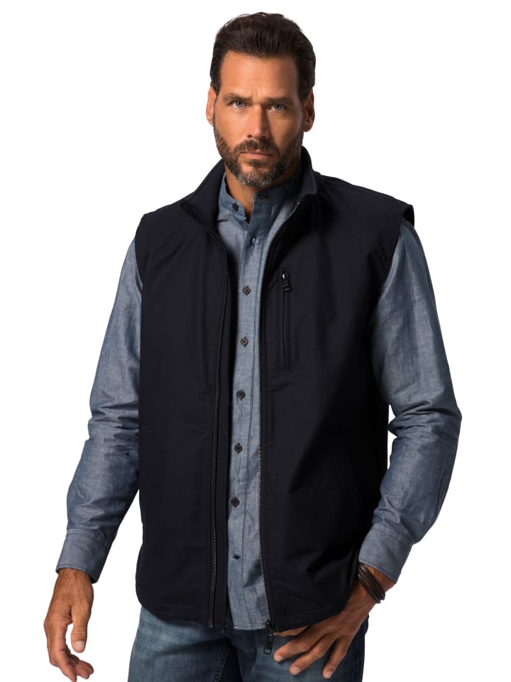 Steppweste in navy blau