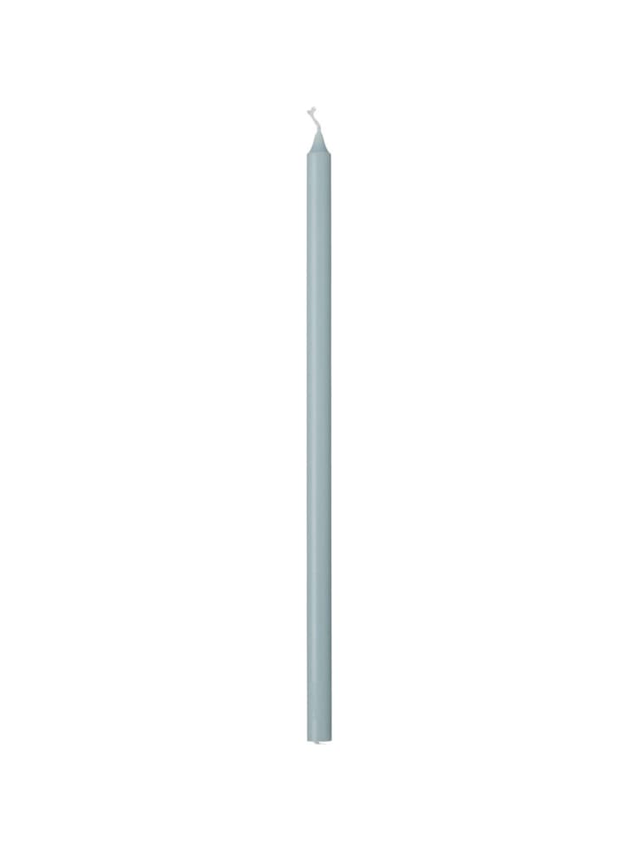 Dünne hohe Kerze 30 cm aus Ø 1,3 cm in staubig blau