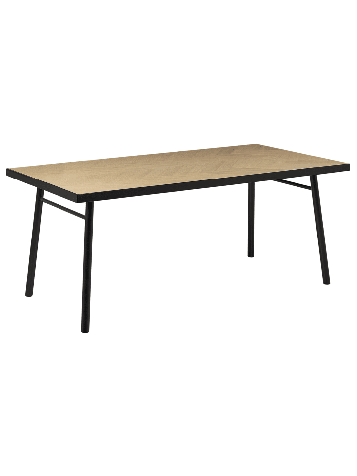 Esszimmertisch IVORIE in Braun/Schwarz - (W) 90 x (H) 80 x (L) 180 cm