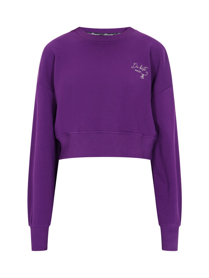 Damen Sweatshirt in Dunkellila