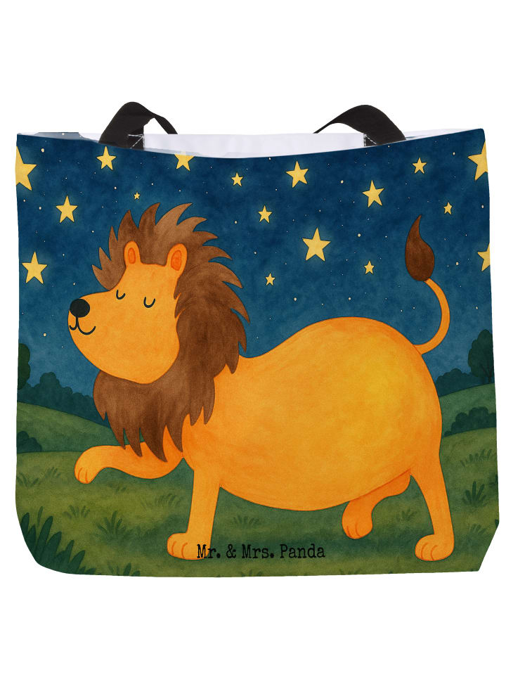 Tote Bag Sternzeichen Löwe Design ohne Spruch in Weiß