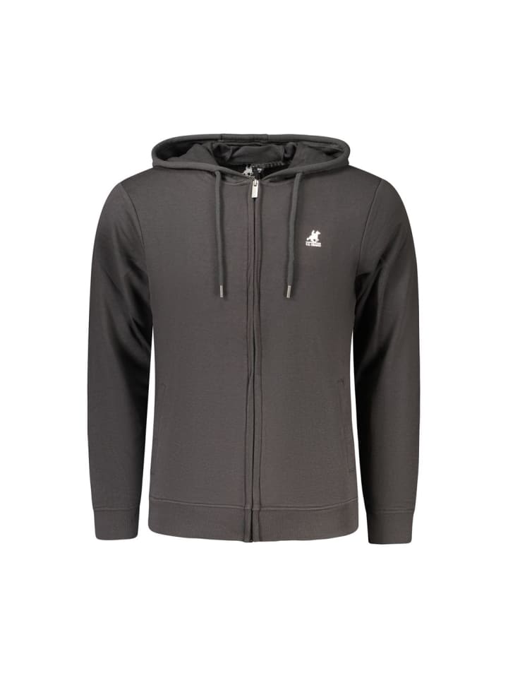 Schwarz Baumwolle Herren Hoodie