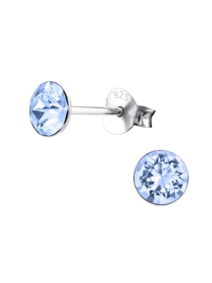 Ohrstecker CRYSTAL 5 mm I hellblau