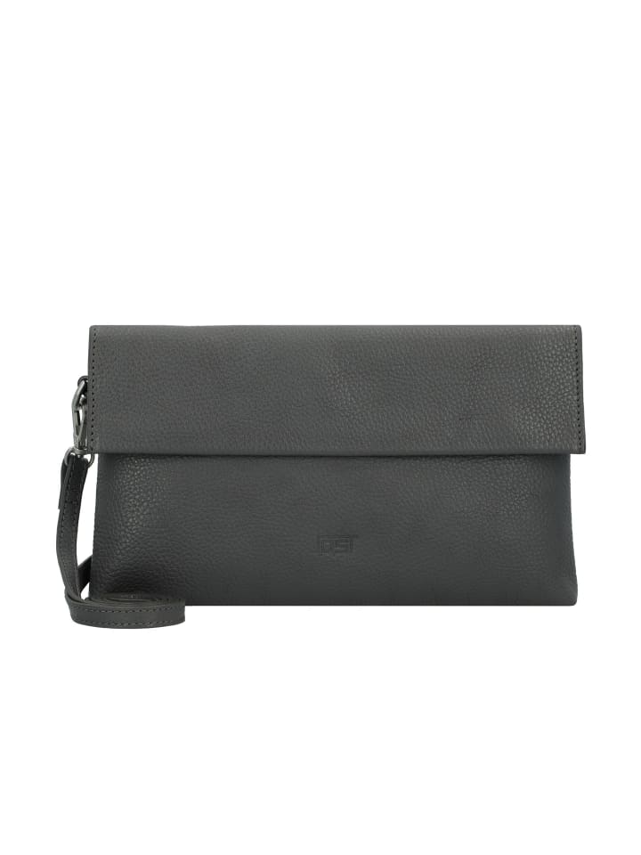 Vika Umhängetasche Leder 28 cm grey