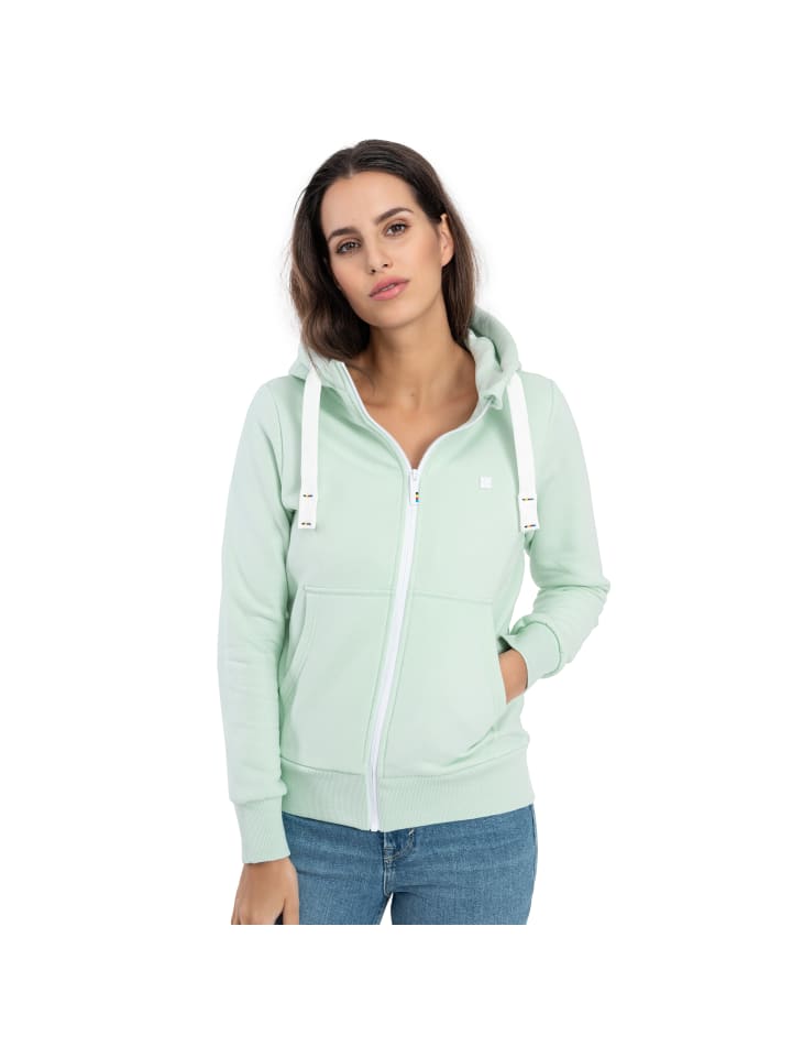 Kapuzensweatjacke FinjaCMYK II in Grün