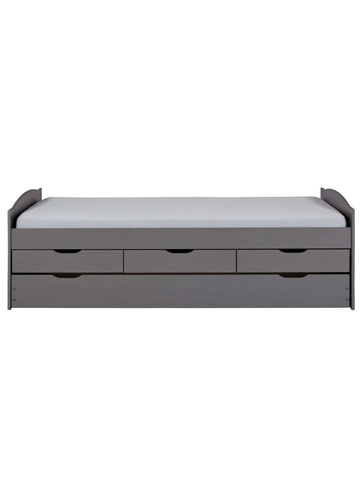 Bett Lena Grau 205 x 98 cm